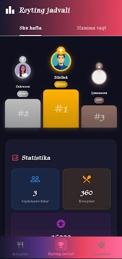 Retseptlar Kitobi ekran görüntüsü
