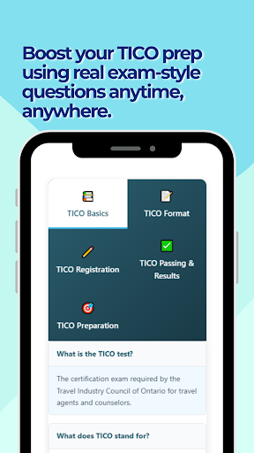 TICO Practice Test ekran görüntüsü