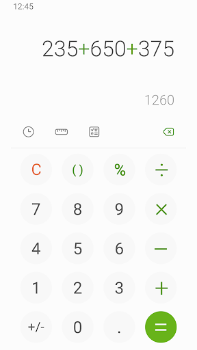 Samsung Calculator ekran görüntüsü