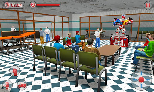Ambulance Robot City Rescue ekran görüntüsü