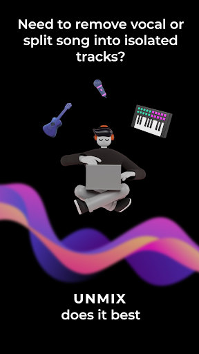 unMix: AI Vocal Remover ekran görüntüsü