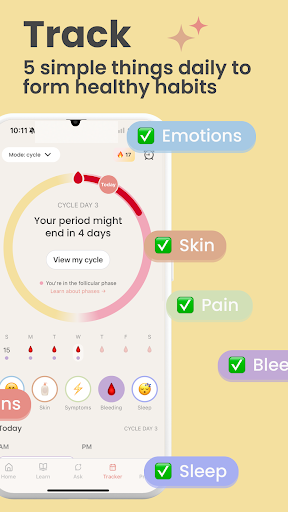 luna: teen health & period app ekran görüntüsü