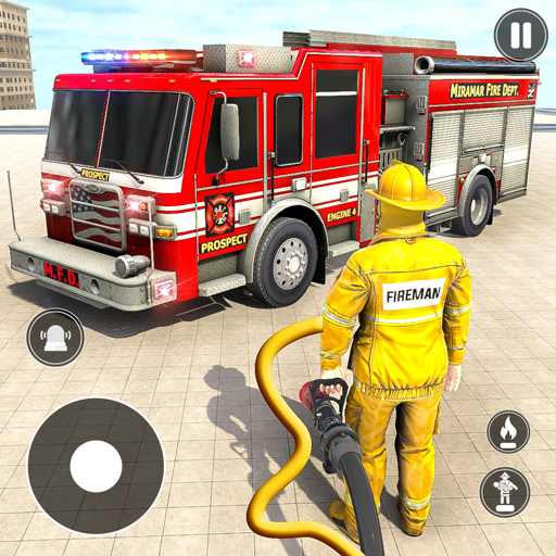 Fire Truck Rescue Sim Games 3d