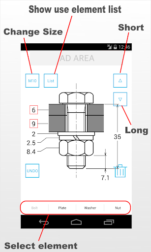 Bolt Length - (Nominal Length) ekran görüntüsü