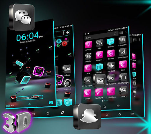 3D Icon Launcher Theme ekran görüntüsü