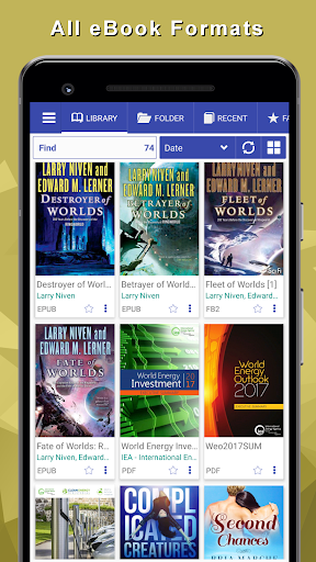 EPUB Reader tüm kitaplar için ekran görüntüsü