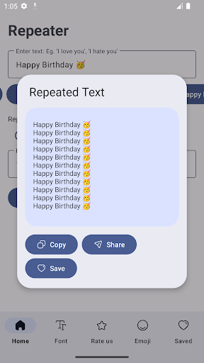 Text Repeater - Fonts & Emoji. ekran görüntüsü