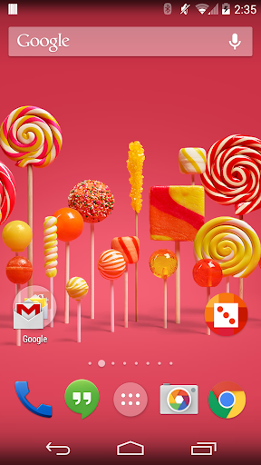 Lollipop Live Wallpaper ekran görüntüsü