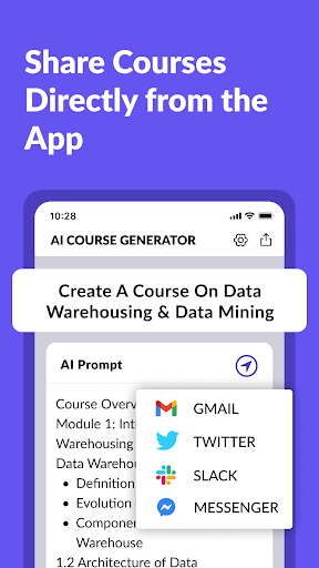 AI Course Creator - Generator ekran görüntüsü