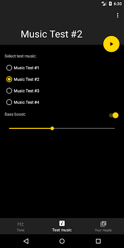 Bass Tester ekran görüntüsü