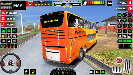Bus Driving Modern Bus Game ekran görüntüsü