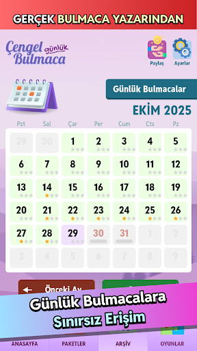 Çengel Bulmaca - Günlük ekran görüntüsü