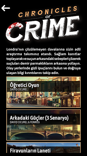 Suç Günlükleri ekran görüntüsü