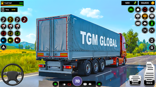 Euro Truck 3D Game Simulator ekran görüntüsü
