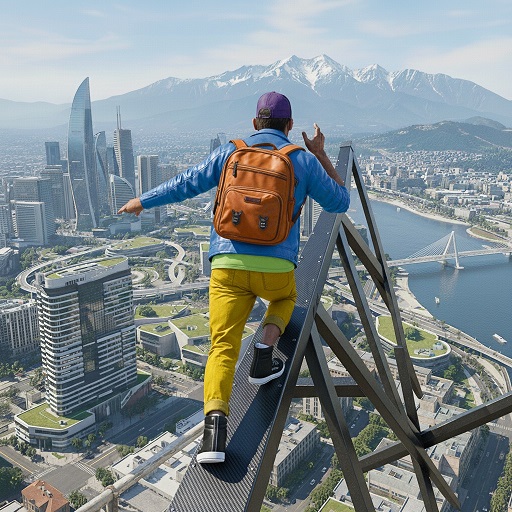 Only Going Up 3D Rooftop Jump