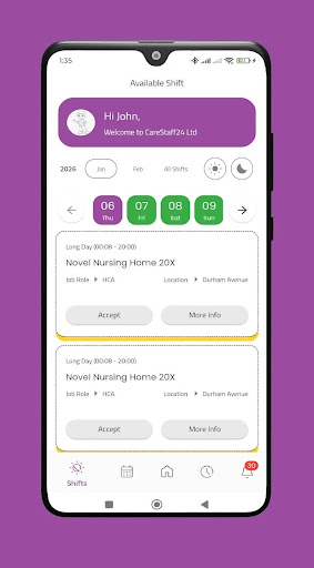 CareStaff24 App ekran görüntüsü