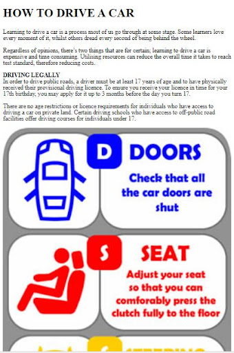 How to Drive a Car ekran görüntüsü