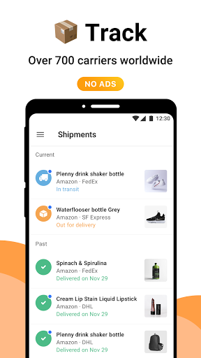 AfterShip Package Tracker ekran görüntüsü
