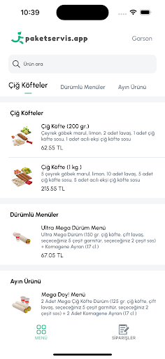 paketservis.app GARSON ekran görüntüsü