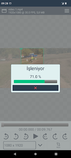 Video duzenleyici ekran görüntüsü