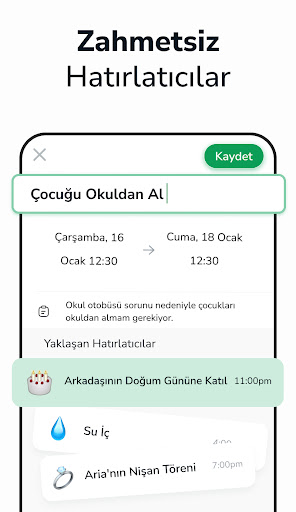 Takvim 2026: Günlük görevler ekran görüntüsü