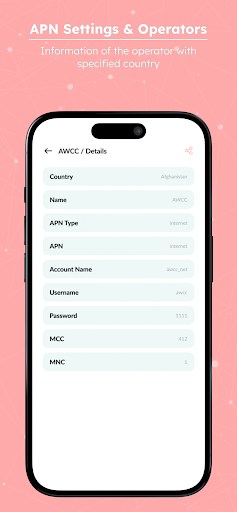 APN Settings & Operators ekran görüntüsü