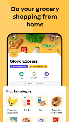 Glovo: Food & Grocery Delivery ekran görüntüsü