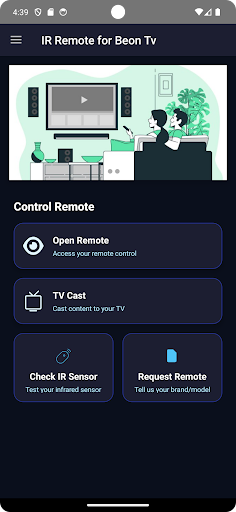 Remote for Beon tv ekran görüntüsü