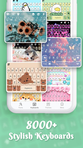 FontsApp: FancyKeyboard widget ekran görüntüsü