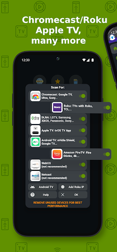 Cast to TV+ Chromecast Roku TV ekran görüntüsü