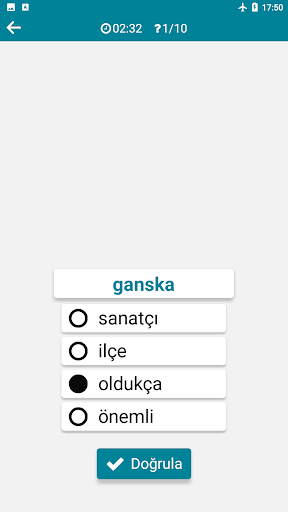 İsveççe - Türkçe ekran görüntüsü