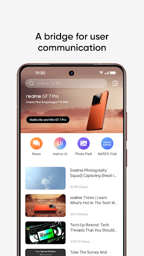 realme Community ekran görüntüsü