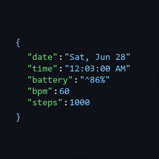 JSON Watch Face