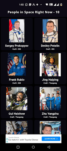 People in Space Right Now ekran görüntüsü
