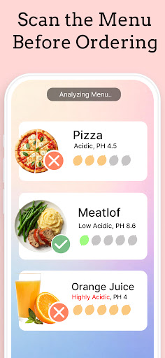 AI Low-Acid Diet Food Tracker ekran görüntüsü