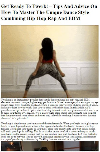 How to Twerk Dance ekran görüntüsü