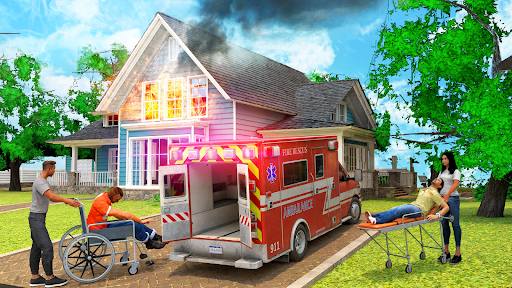 Ambulance Games Rescue Sims 3D ekran görüntüsü