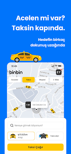 BinBin: Taksi & Scooter ekran görüntüsü