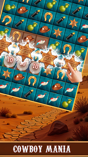 Cowboy Match Mania ekran görüntüsü