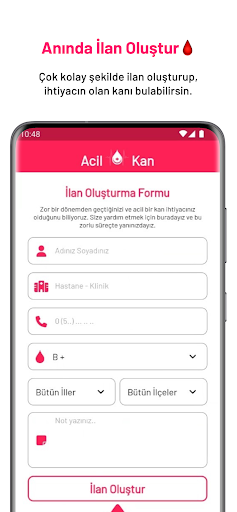 Acil Kan ekran görüntüsü