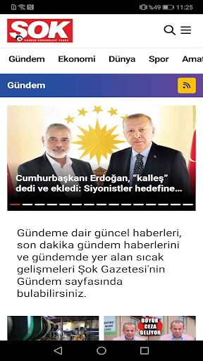 Şok Gazetesi ekran görüntüsü