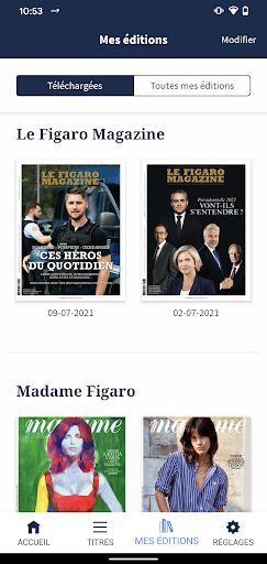 Kiosque Figaro: Journal ekran görüntüsü