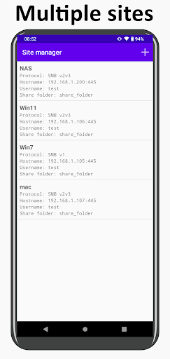 ShareConnect - SMB client ekran görüntüsü