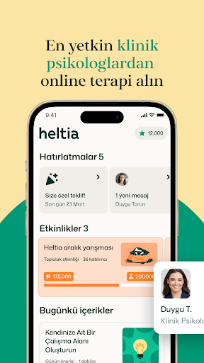 Heltia: Online Terapi ve Diyet ekran görüntüsü