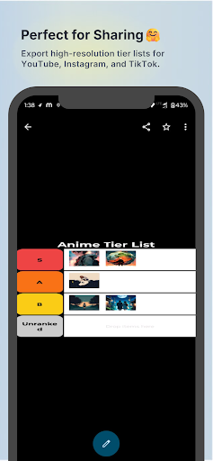 Tier List Maker ekran görüntüsü