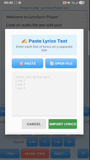 Lyricsync Player Pro ekran görüntüsü
