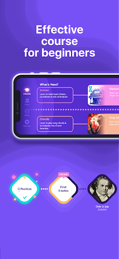 Simpia: Learn piano by songs ekran görüntüsü