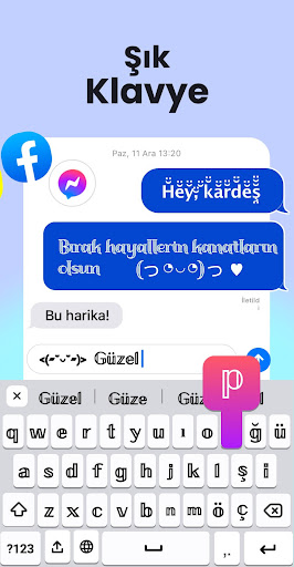 Fonts: yazi tipi stili klavye ekran görüntüsü