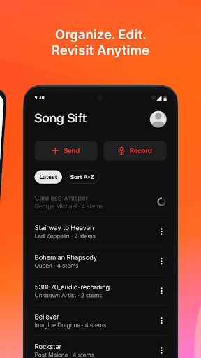 Song Sift: Stem Splitter ekran görüntüsü