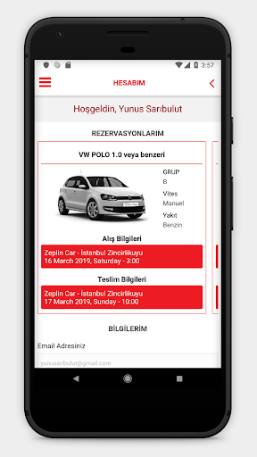 Zeplin Car ekran görüntüsü